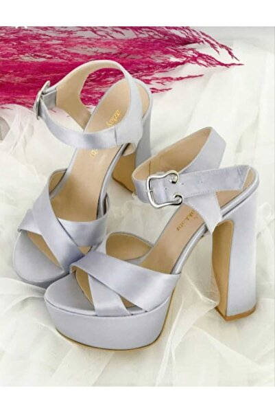 Minimal Shoes Koşma Garantili Ten Saten 13 Cm Platform Topuklu Kadın Abiye Ay...