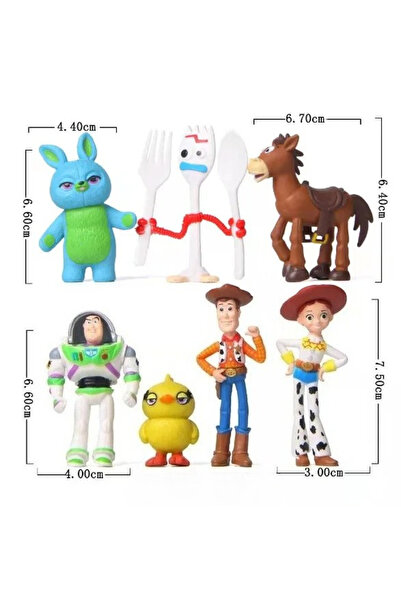 Choice 7pcs OPP bag Disney Pixar 7pcs Toy Story 4 Action Figures Woody Jessie...
