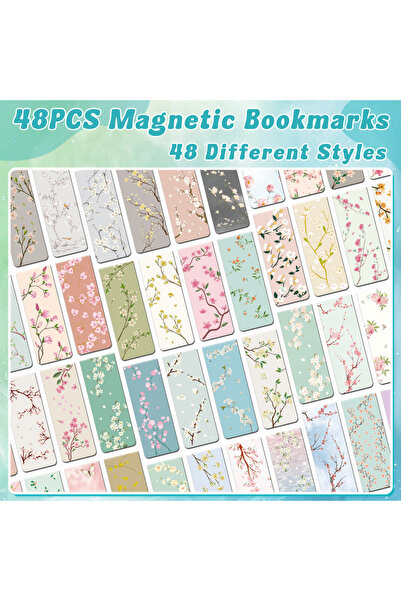 Choice 48 pcs in one 48PCS/96PCS Foldable Page Clips Magnetic Bookmarks | Bul...