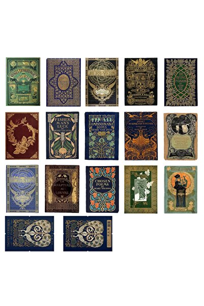 Choice 4 كتب، كل كتاب 15 ورقة، ورق ديكور عتيق، للكولاج والديكور اليدوي وديكور...
