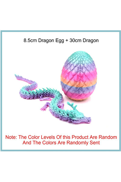 choice2 Candy colors 3D Mini Chinese Dragon Surprise Egg Movable Tabletop Dec...