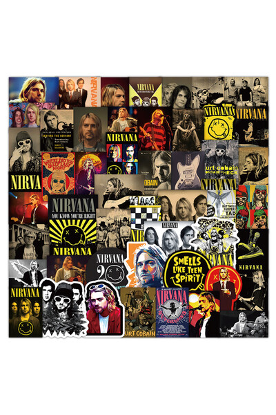 Choice 52PCS 52Pieces Nirvana Band Stickers - Rock Music Fan Decorative Decal...