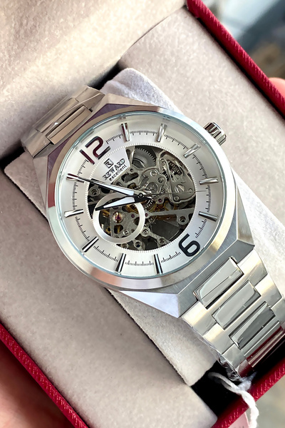 Reward Automatic Mechanism Steel Cord 2 Year Warranty Men's Wristwatch