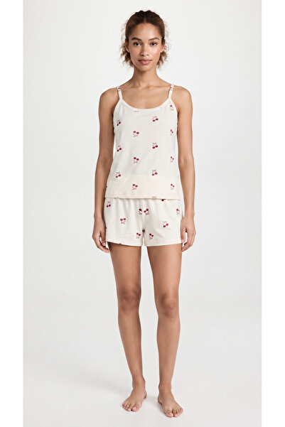 FAMES PİJAMA Pajama Sets - Ecru - Shorts Length