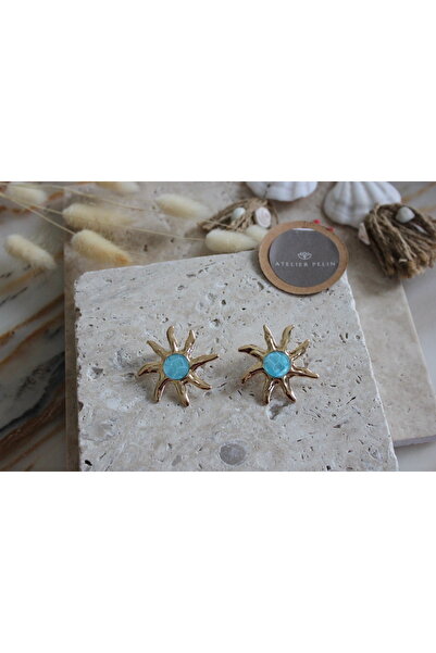 Atelier Pelin Sun Model Earrings / Blue