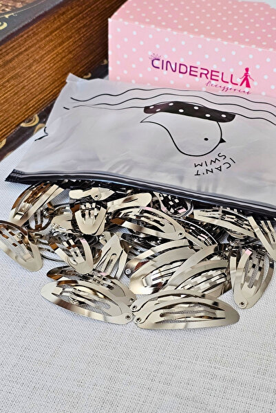 Cinderella 100 قطعة من مشابك الشعر المعدنية الفاخرة الفضية المثقوبة مقاس 5 سم...