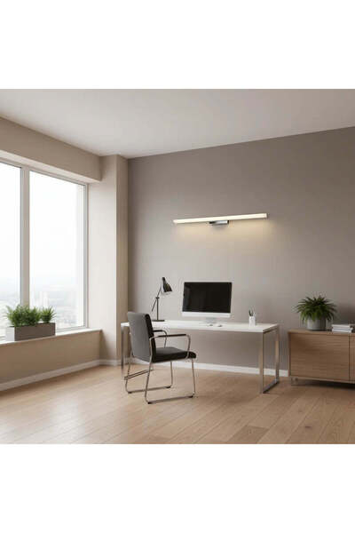 OEM LED wall lamp, COMO, 7W, linear, Warm/Neutral/Cool light, Chrome