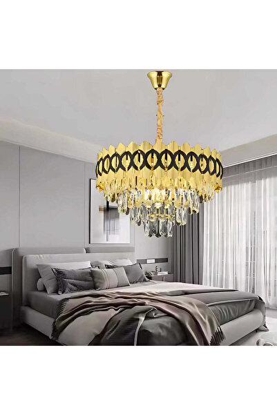 OEM Candelabru din cristal PIERREFONDS Eleganza 8x E14, diametru 49cm, auriu ...