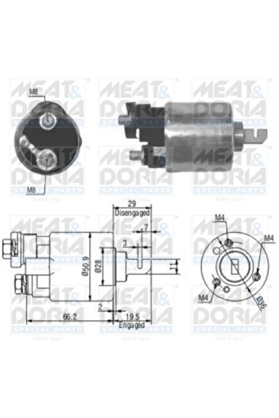 MEATDORIA Starter Electromotor 46052 Honda Accord 6/Civic 5/Civic 6/Civic 7/C...