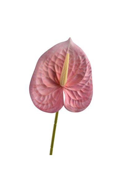 MONDEX Floare artificială din plastic Anthurium Viridis 60cm roz 1 buc.