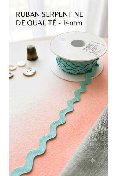 satab French Cotton Ribbon / Rikrak Ribbon 14mm -5Meters