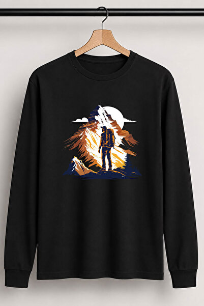 The Baski Mountain Hiking and Snow Landscape Printed 100% Cotton Unisex Regul...
