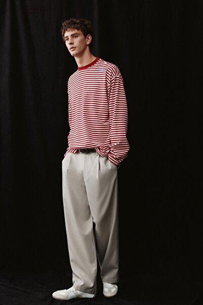 Pull & Bear Pens detaylı tailored fit pantolon