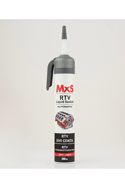 MxS Yüksek Isıya Dayanıklı Rtv Sıvı Conta Siyah 200 ml