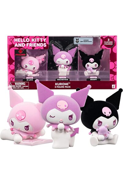 SANRIO Hello Kitty & Friends Premium Kuromi Figures, 3-Pack