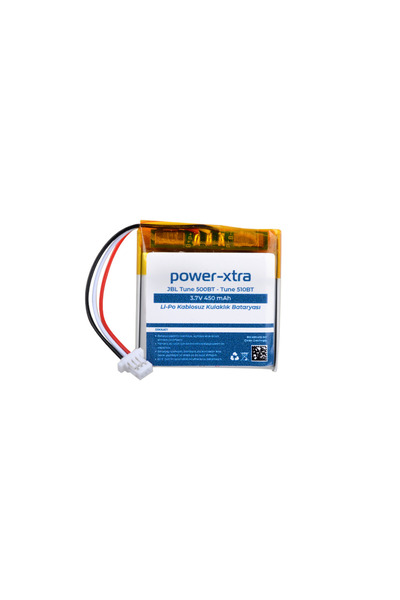 POWER-XTRA - JBL Tune 500BT-Tune 510BT 3.7V 450mAh Li-po Kablosuz Kulaklık Ba...