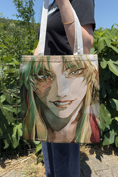 ZipZap Black Lagoon V3 Summer Winter Double Sided Canvas Print Tote Bag Anime...