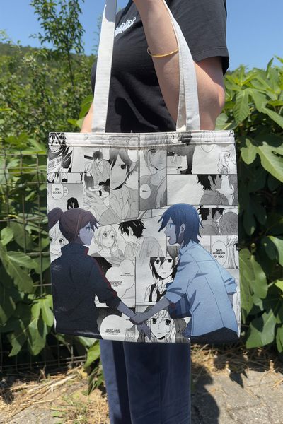ZipZap Horimiya V5 Summer Winter Double-Sided Canvas Print Tote Bag Anime Bag