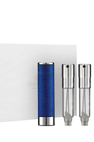 Travalo Atomizor de parfum reîncărcabil Walzer 3 x 5 ml Albastru