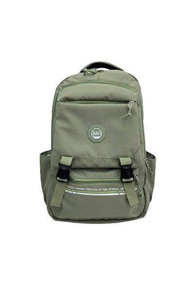 OEM Rucsac școlar, 30x14x45cm, kaki, 6517-4