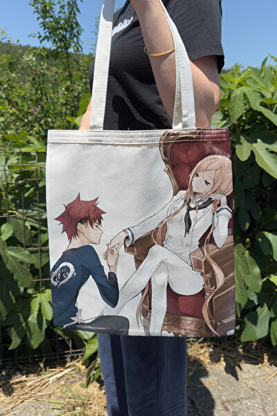 ZipZap Food Wars V4 Summer and Winter Double-Sided Canvas Print Tote Bag Anim...