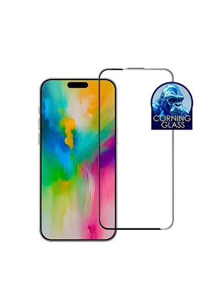 Cellara Folie Protectie Ecran Sticla 3D Corning Pentru iPhone 15/16 - Negru