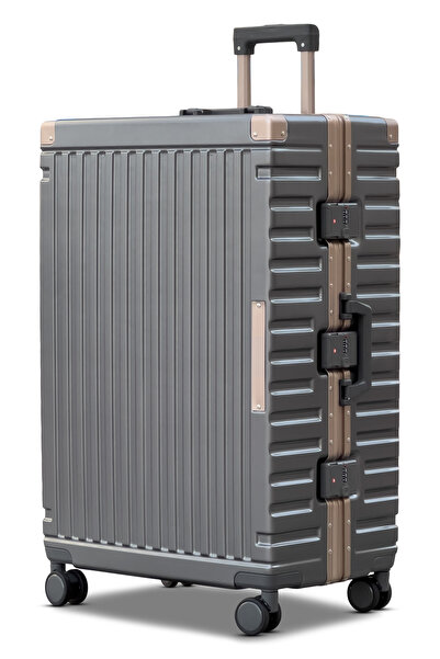 ZAAPPY Aeris Aluminum Framed Large Checked (30-35kg) Luggage Hard Shell, Ligh...