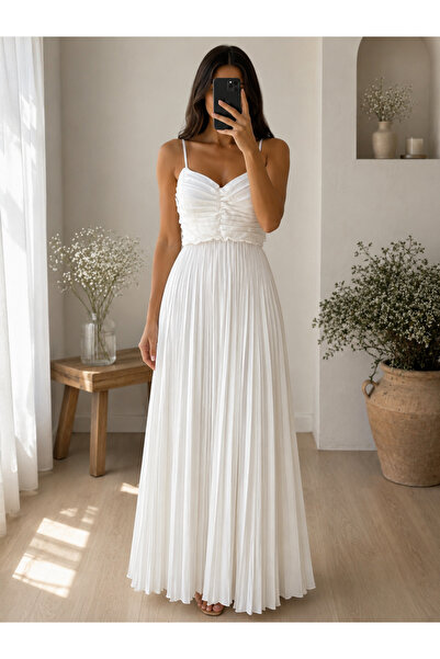 Anysa Rochie plisata maxi