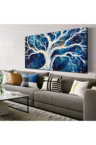 HOME MODE Galaxy Tree of Life Canvas Wall Art | 50x100 Inches Gallery Wrapped...