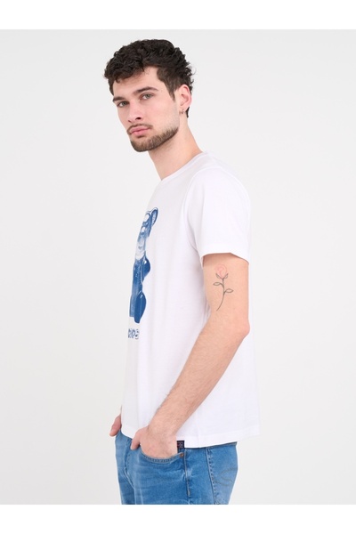 Lee Cooper - Tricou barbat cu maneca scurta si imprimeu