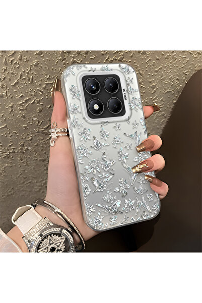 CASEVIBE Redmi Note 14 Pro 4G/5G Uyumlu Kelebek desenli şık telefon kılıfı, ç...