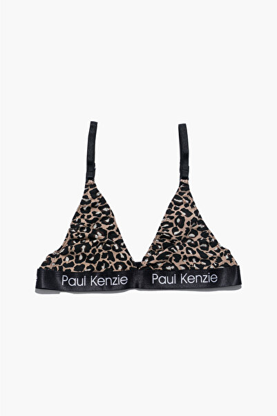 Paul Kenzie Triangle Sports Bralet - Leopard