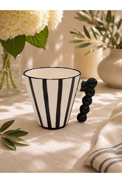 Onedekor Tekli Porselen Wilder Black Kupa 295 ml