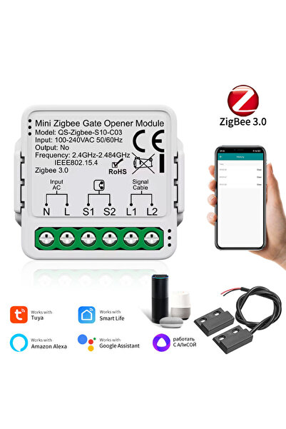 Choice Zigbee need hub Tuya Smart Switch module for Garage Door Gate Opener C...