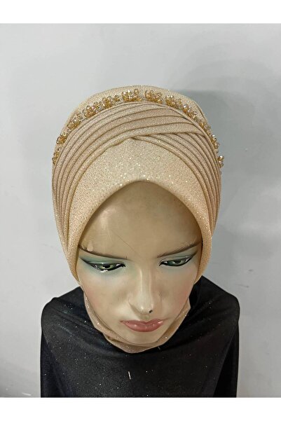 semahazırduvak gold simli aksesuarlı model hazır şal abiye şal duvak