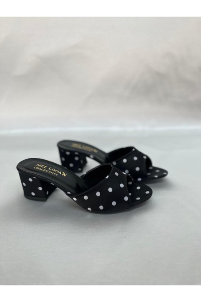 mee looa'n collection نعال نسائية بكعب سميك منقط