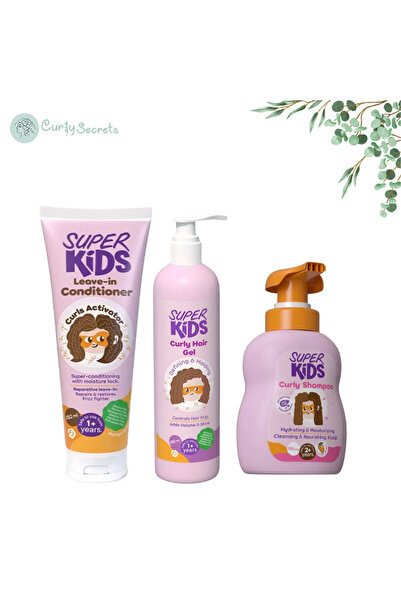 Superkids مجموعة الشعر المجعد سوبر كيدز