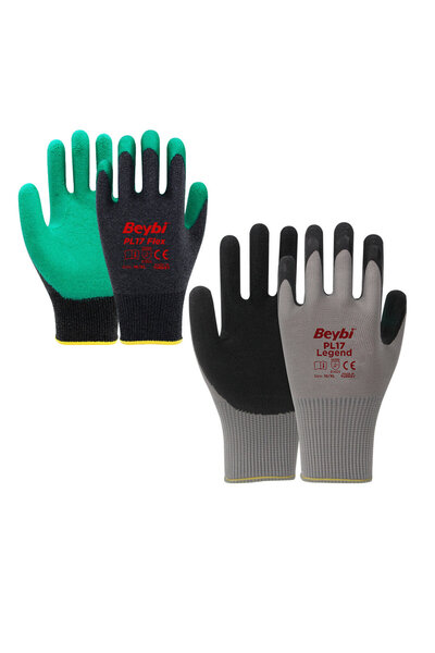 FTA TİCARET XL Work Gloves - No 10 - Serrated - Mixed Color