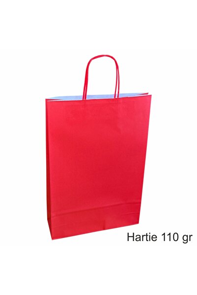 papercraft Pungi hartie kraft 110 gr pentru 3 sticle vin, 26x39x8 cm, set 30 ...