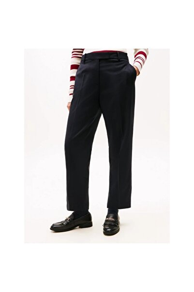 Tommy Hilfiger Th Ww0ww48353 Tımeless Wool Slım Kadın Pantolon
