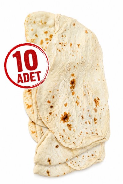 Hazar Gıda Geleneksel Lezzet Taptaze Yumuşak 10 Adet Dürüm Lavaş Ekmek