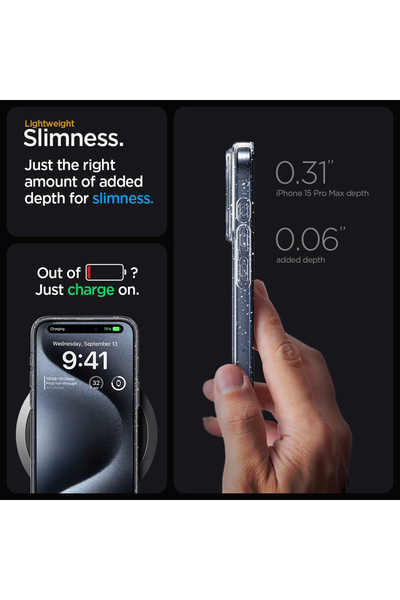 Rao Seria SparkleSkin - iPhone 18 Pro Max / 17 Pro Max - Transparent