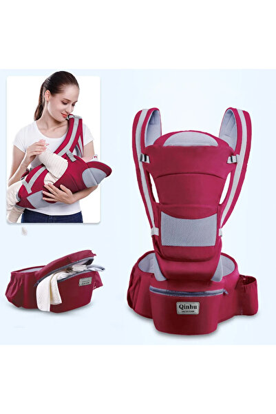 Choice8 Wine Red Newborn Ergonomic Baby Carrier Backpack Infant Baby Hipseat ...