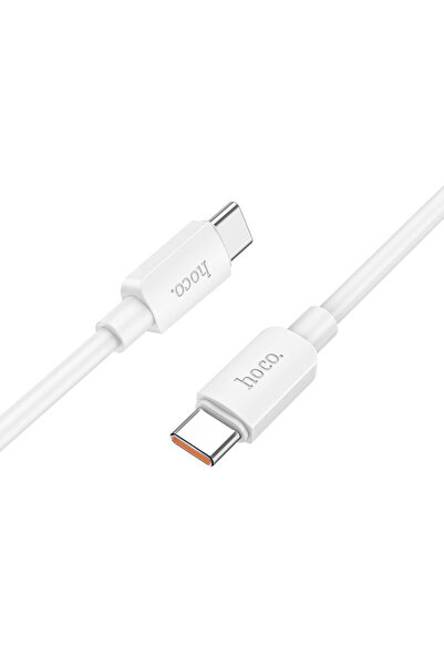 Hoco X96 Καλώδιο Φόρτισης και Δεδομένων Type-C σε Type-C, 100W, 1M - Λευκό