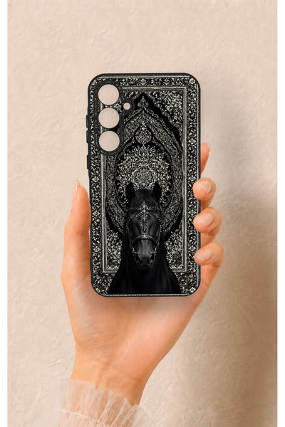 Vip Case Samsung A35 Uyumlu Etnik At Figürü Desenli Silikon Kılıf