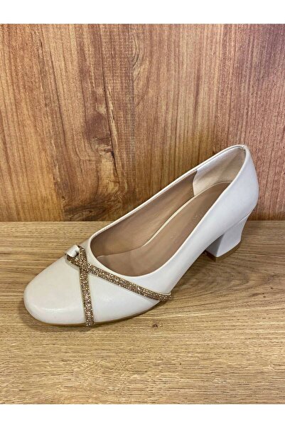 MİSS PARK MODA Striped Detailed Heeled Shoes