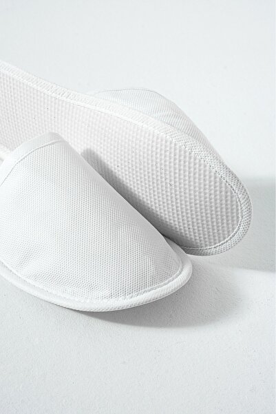 irmona Disposable 10 Pieces Pvc Base Interlined Fabric Hygienic Hotel Slippers