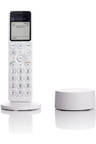 Motorola DOT 411 Ασύρματο Τηλέφωνο Λευκό