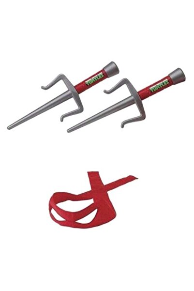 Beauenty 3-Piece Ninja Turtle Mask And Weapon Set