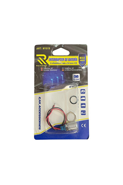 OEM Βιδωτό Λαμπάκι Μεταλικό 12V με Led & Καλώδιο W14423-2-1